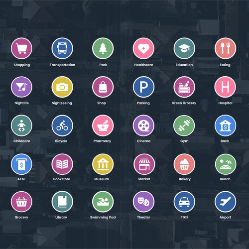 TopPlace Map Legend Icons