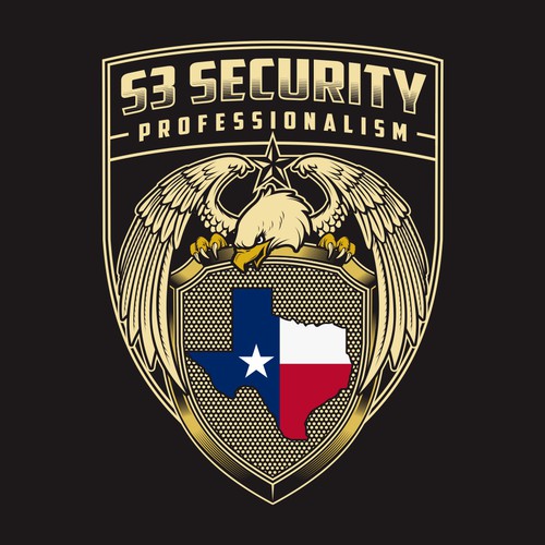 Eagle logo for 3S Security Concept badge Design