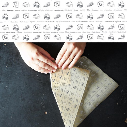 Cheese shop paper design