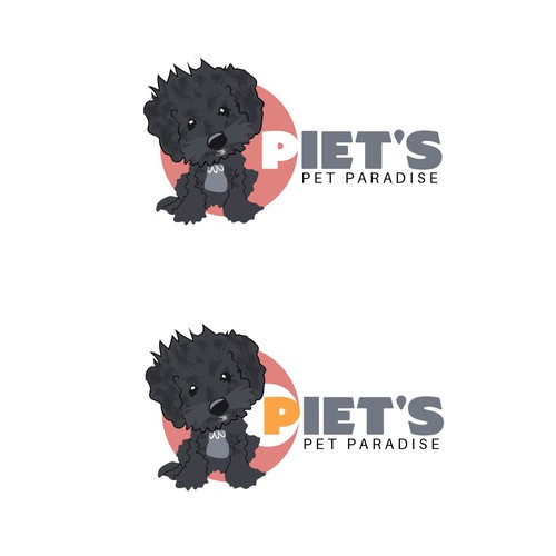 Design a logo for Piet's Pet Paradise