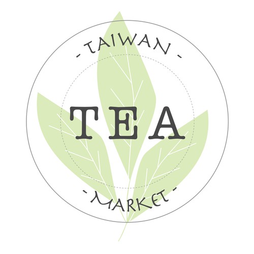 Simple and classic logo concept for a tea company. 