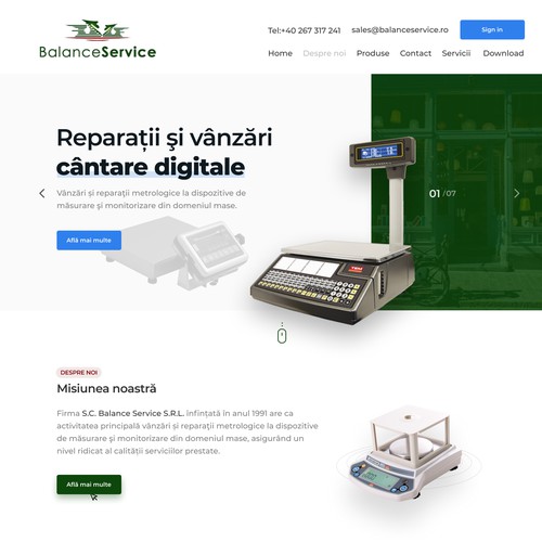 Metrological repair and mass measuring devices.