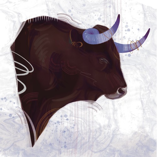 Digital painting for the interior of a steak restaurant