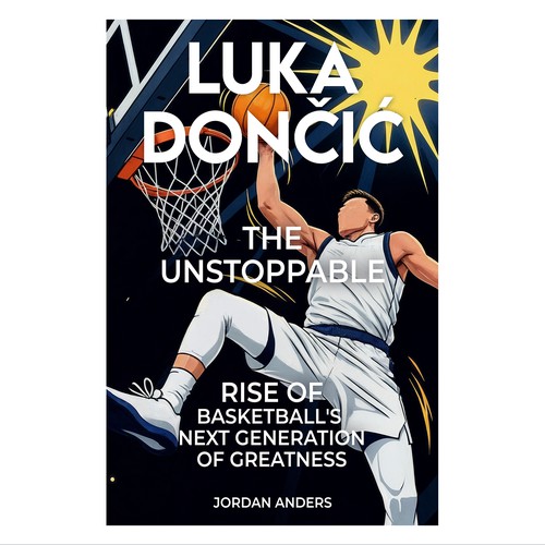 Luka Doncic Biography Kindle Book Cover Design