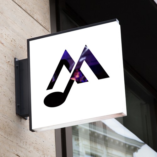 Modern logo for Ambient Vibes Music.