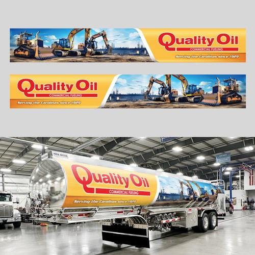 Tank Trailer Wrap for Quality Oil