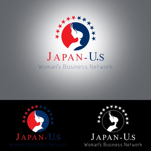  logo for a Japan / US Woman's Business Network