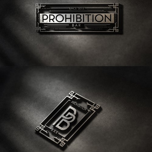 Bar in a Speakeasy Style "Prohibition":