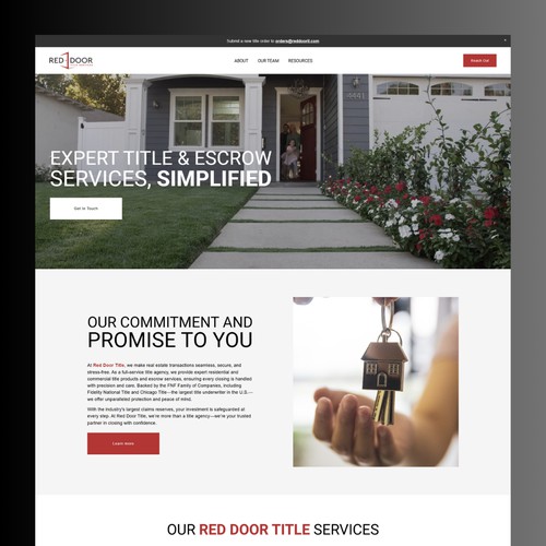 Red Door Title Services Website Redesign