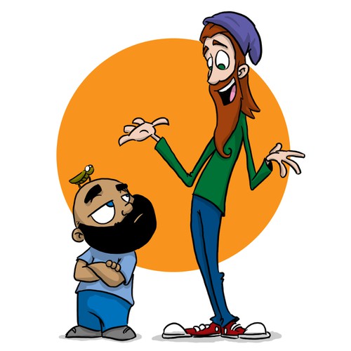 Bearded character designs for Children's book