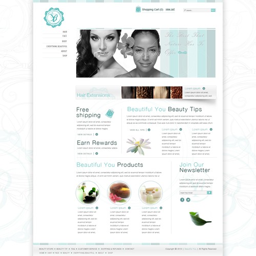 Beautiful You.   Website Design