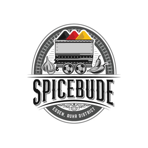 Vintage logo for spice brand