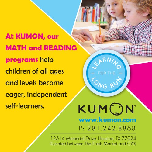 Create an ad for Kumon