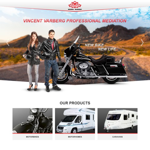 Create visually INSPIRING, powerful website for Swedens largest Motorbike & RV dealer!