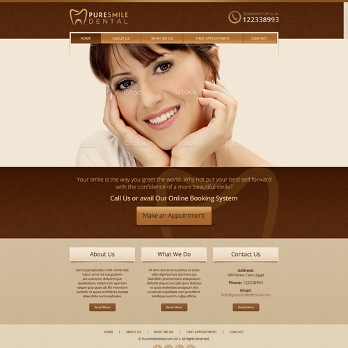 website design for dental clinic