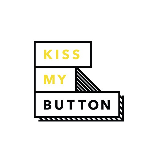 Kiss My Button logo concept