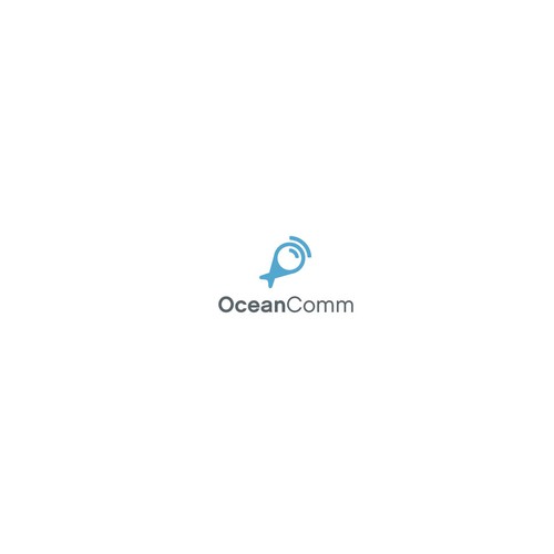 A simple logo for an under the sea wireless network provider.
