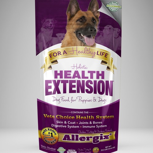 Update Holistic Dog Food with a refreshed look and feel