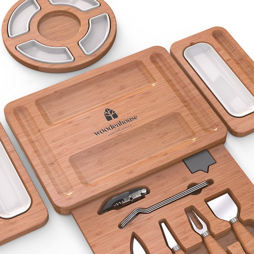 Charcuterie 3d concept