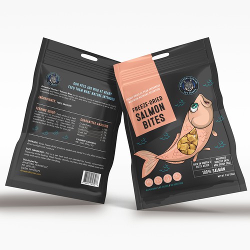 Packaging design for all natural healthy pet treat and chew company