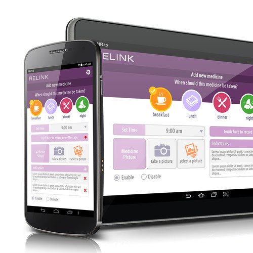 Relink mobile/tablet app redesign