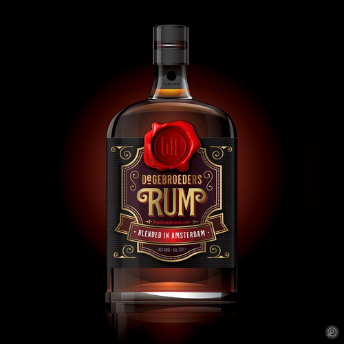 Rum label design