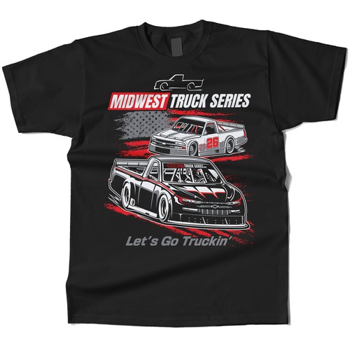 T-Shirt Design for MIDWEST TRUCK SERIES