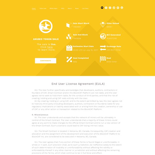 Landing Page design