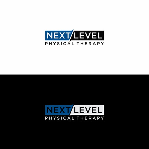 Simple Wordmark logo concept for physical therapy services "Next Level"