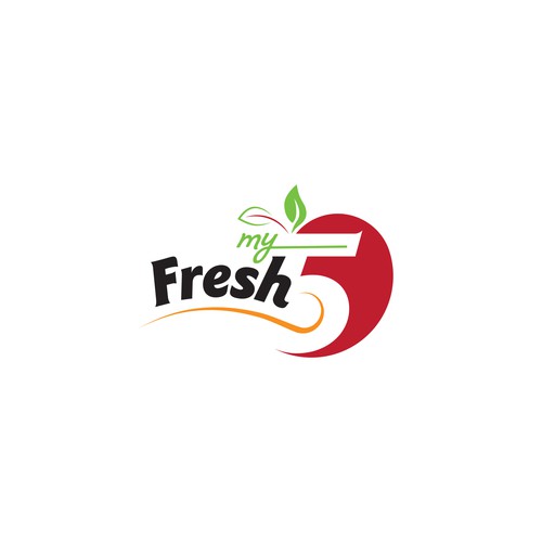 Logo for a meal subscription website MY FRESH 5