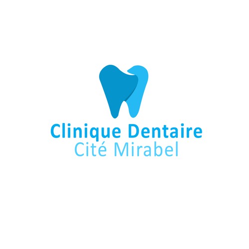 A flat simple dental logo.