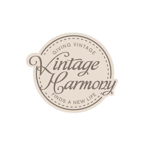 Vintage logo concept for an antique jewelry