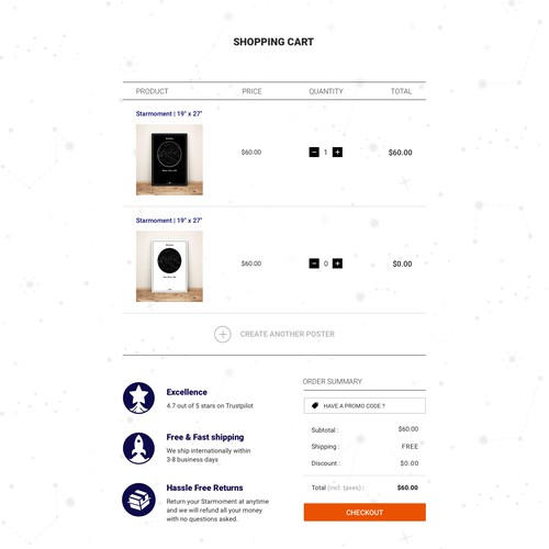 Cart Page Design