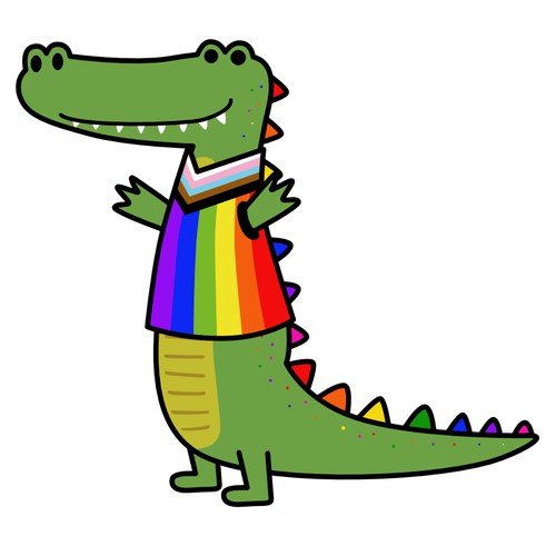 Ally-gator Sticker Design