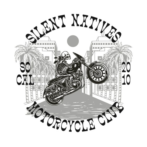 1 to 1 T-Shirt design for Motorcycle Club