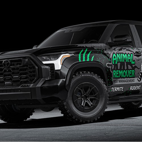Pest control truck wrap