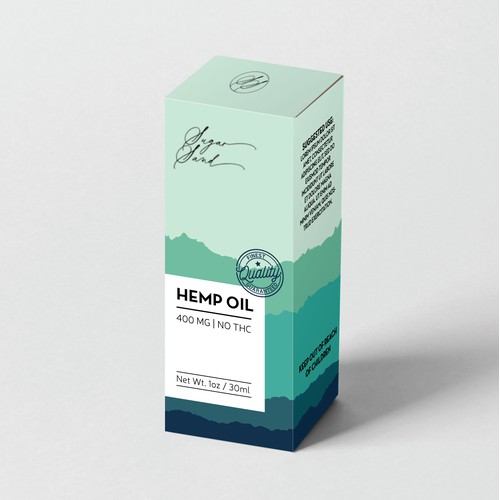Packaging design for hemp oil