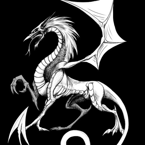 Dragon T-shirt design