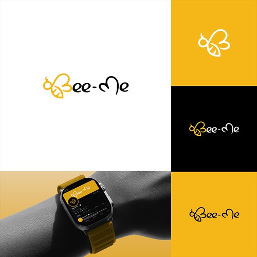 Bee Logo for a Wellness Tech Brand