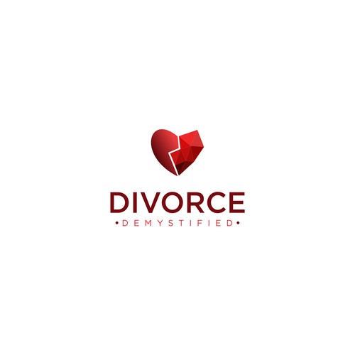 divorce logo concept
