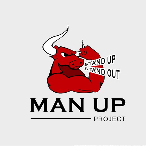 Manly logo for Man up Project