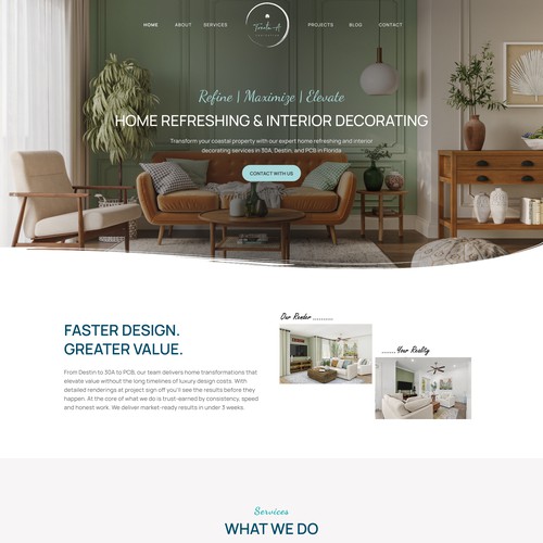 Home Redesign and refresh new company on wordpress