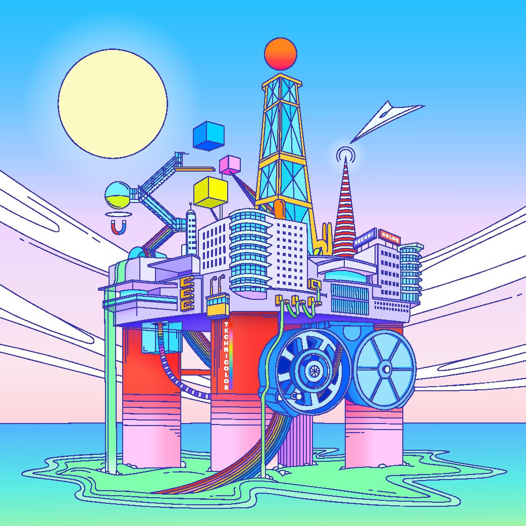 TECHNICOLOR OIL RIG