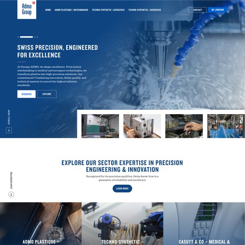 Website Design | Landing Page for industrial manufacturer