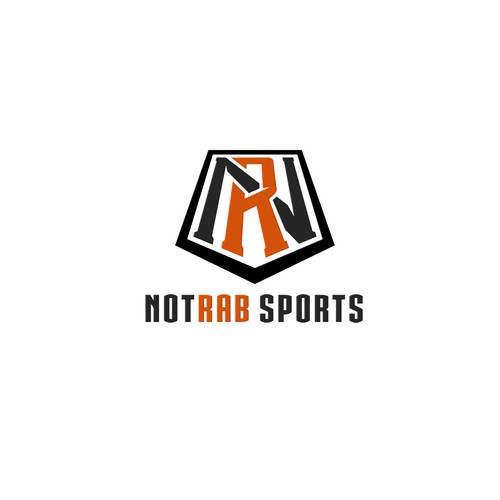 NR modern monogram logo