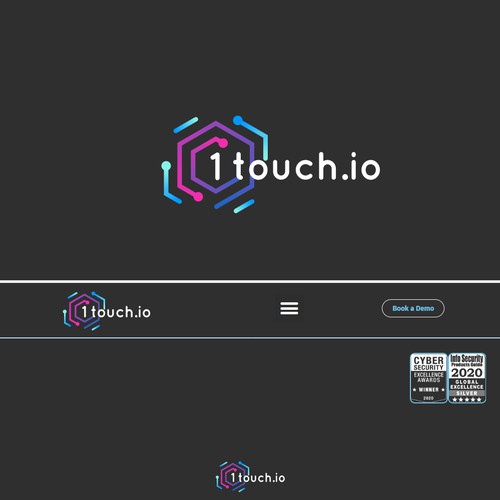 powerful logo option for a tech start-up