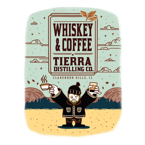 Unique organic design for Whiskey Distillery and Coffee shop