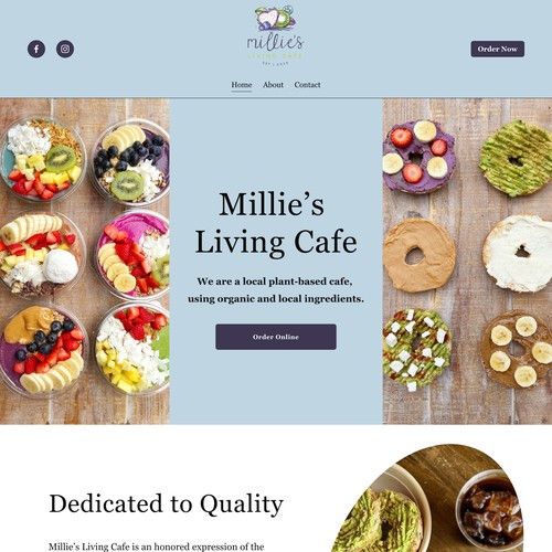 Millie's Vegan Living Cafe Design