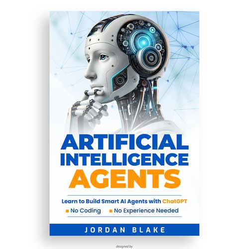 Artificial Intelligence Agents book cover design 