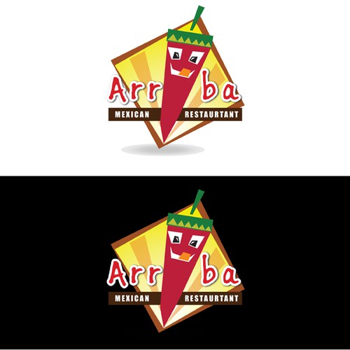 Create a logo for ARRIBA mexican fastfood.